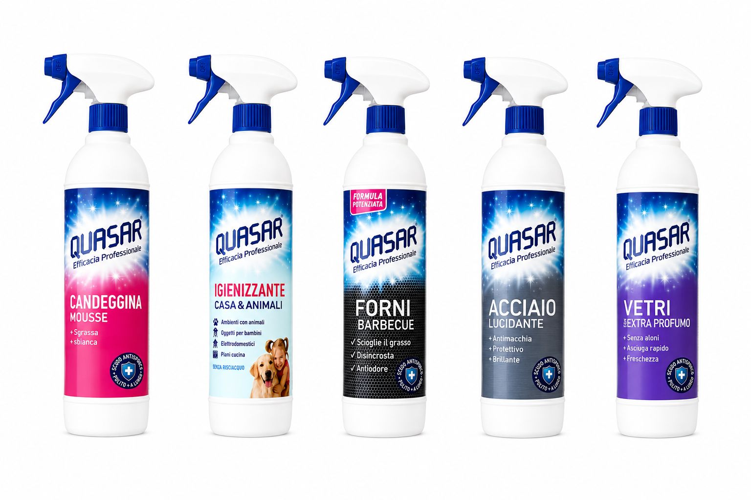 Quasar cleaning sprays